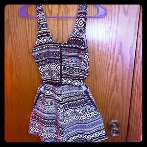 Printed Romper